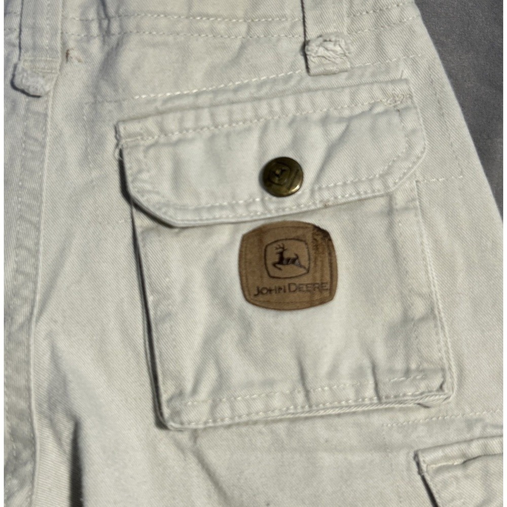 John Deere Kids Cargo Shorts Size 4 Beige - Picture 4 of 9